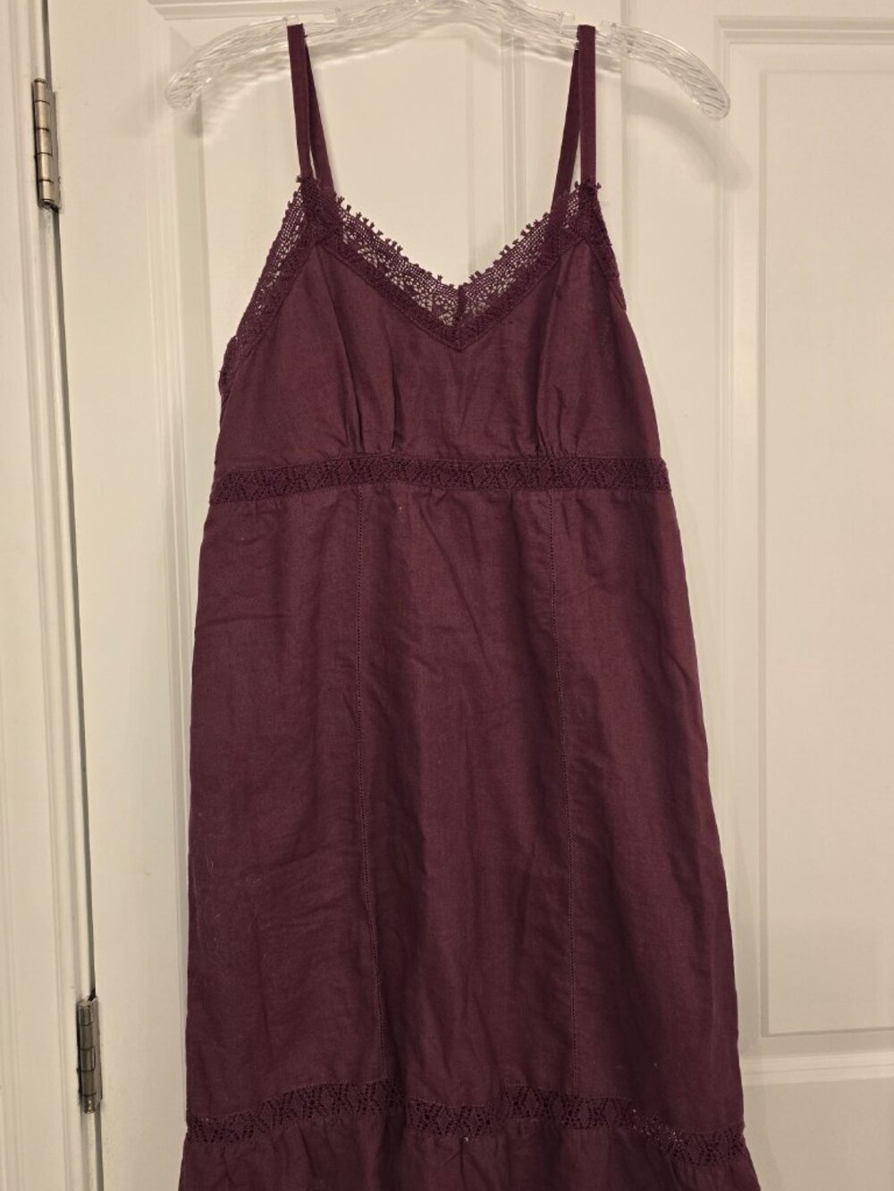 Converse One Star Burgundy/Purple Spaghetti Strap Dress Size Medium